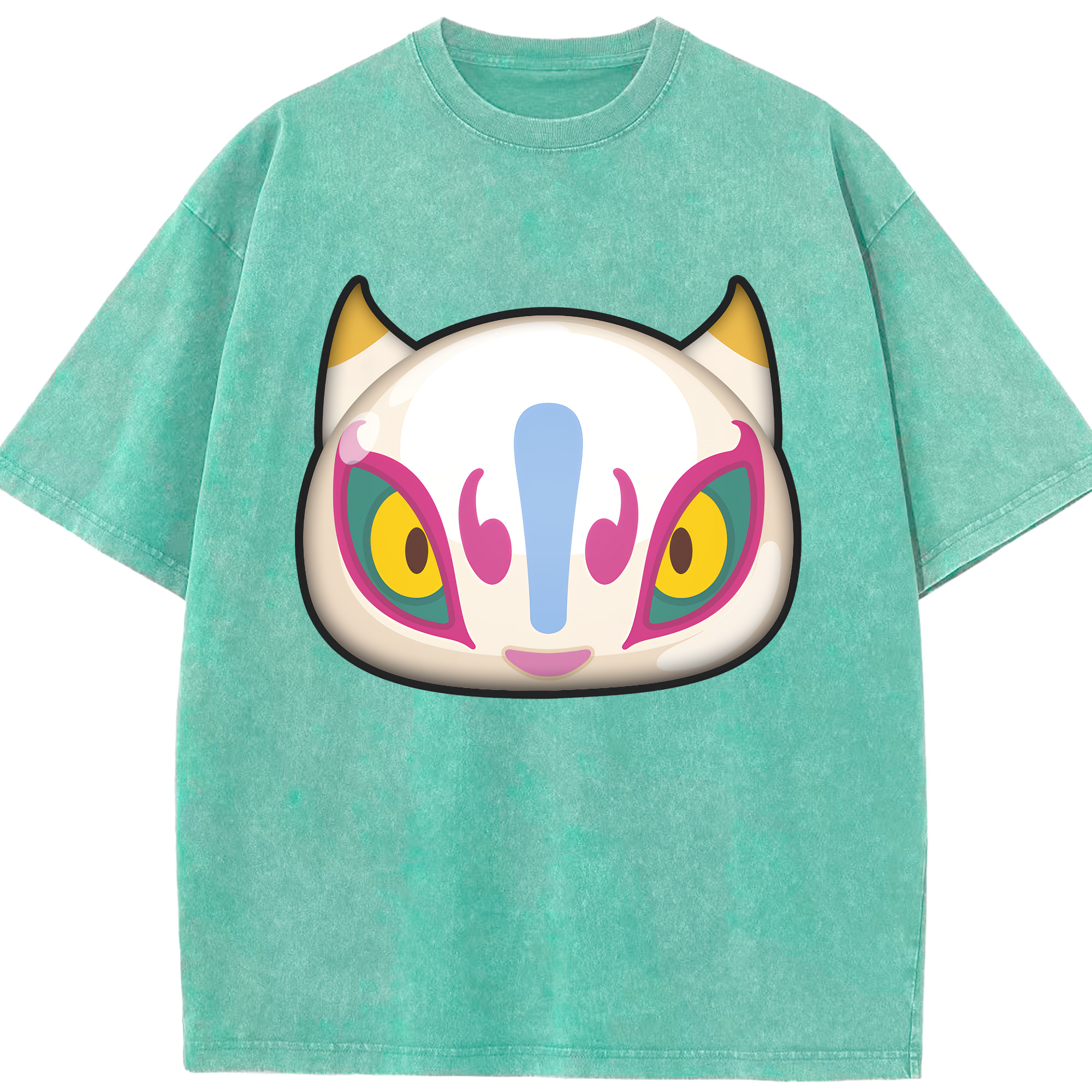 （画像用） 妖怪ウォッチ Yo-kai Watch 綿100% ヴィンテージ風 半袖Tシャツ（フロントプリント）
